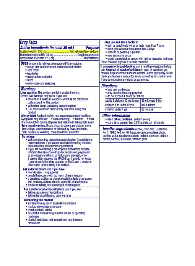 Vicks NyQuil Cherry Cold and Flu Relief Liquid Medicine, Nighttime Relief for Headache, Fever, Sore Throat, Minor Aches and Pains, Sneezing, Runny Nose, and Cough, Cherry Flavored, 12 FL OZ - Image 2